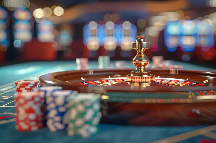 Live Texas Poker table on idstar slot with dealer and multiple players